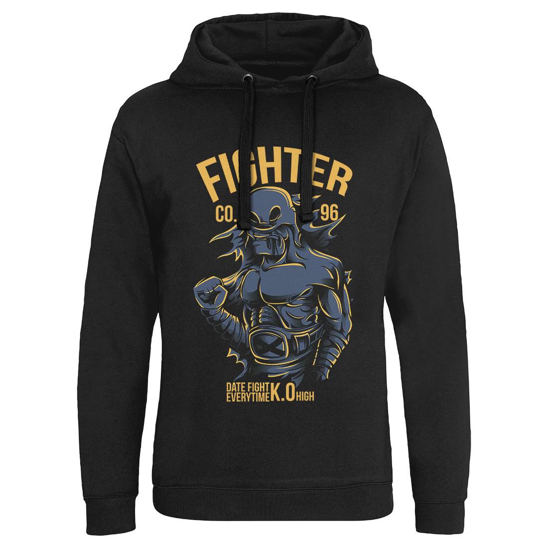 Fighter Mens Hoodie Without Pocket Warriors D774