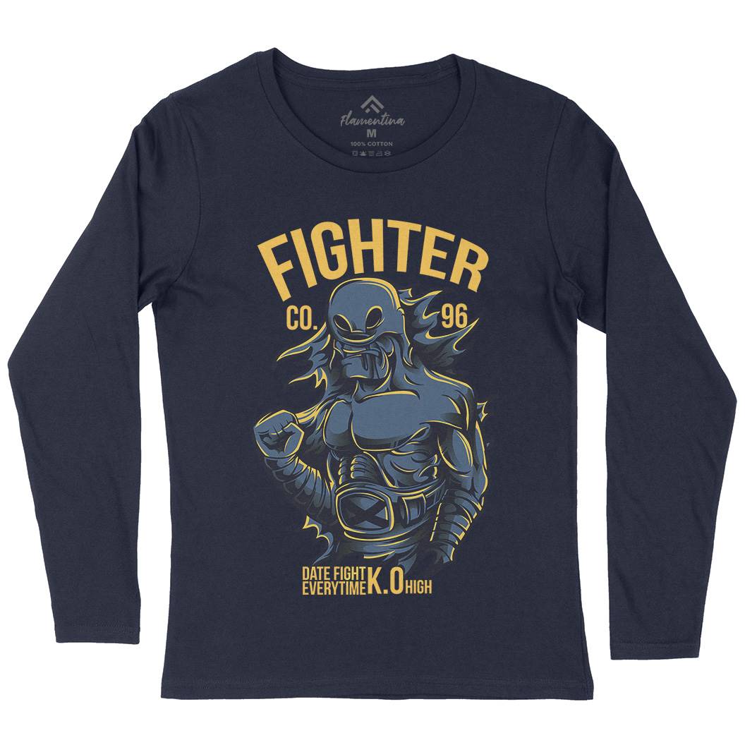 Fighter Womens Long Sleeve T-Shirt Warriors D774
