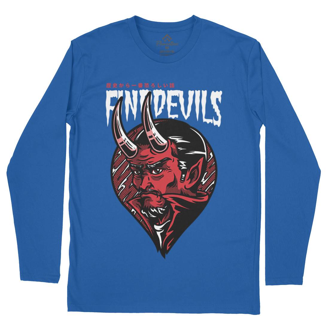 Find Devils Mens Long Sleeve T-Shirt Horror D775