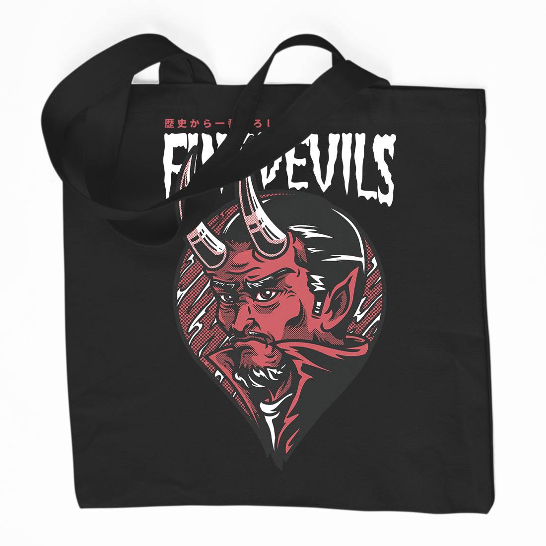 Find Devils Organic Premium Cotton Tote Bag Horror D775