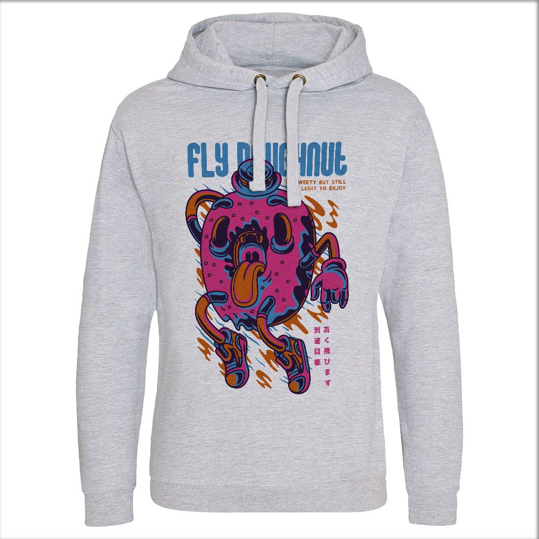 Fly Doughnut Mens Hoodie Without Pocket Food D777