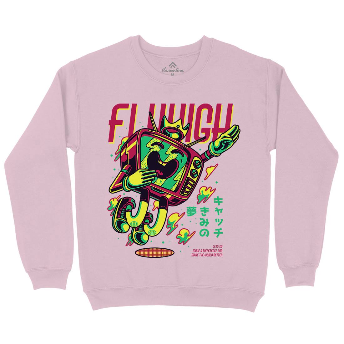 Fly High Kids Crew Neck Sweatshirt Media D778