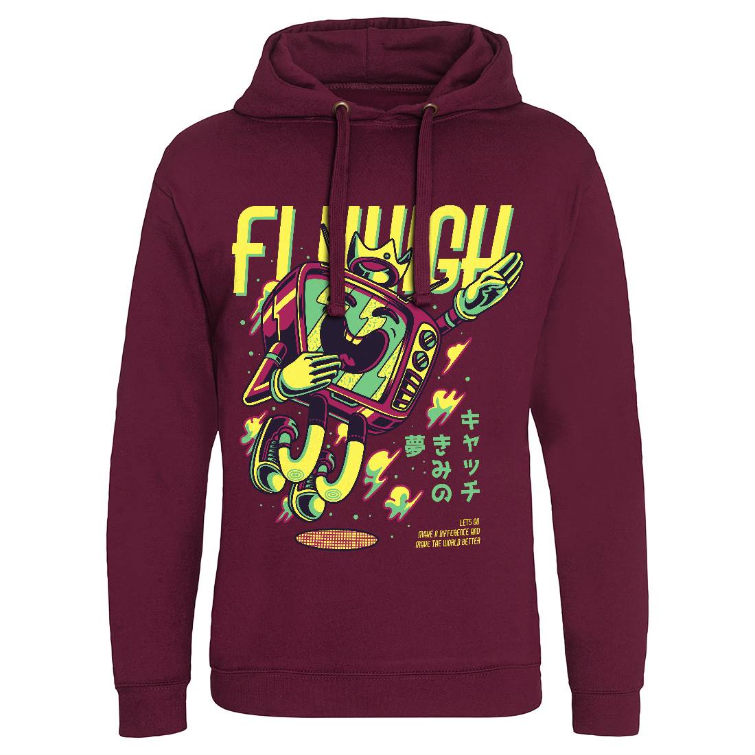 Fly High Mens Hoodie Without Pocket Media D778