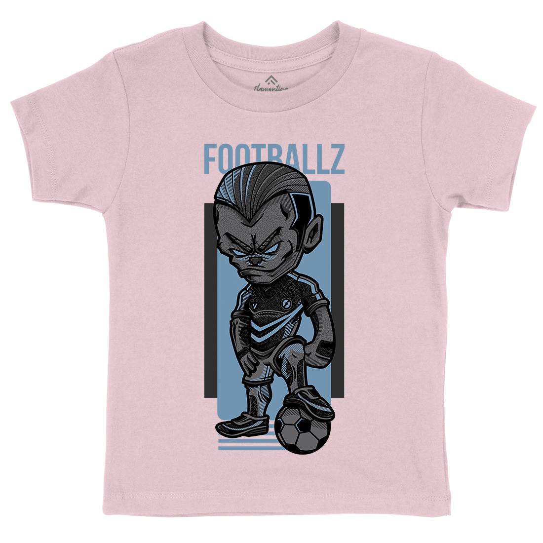 Football Kids Organic Crew Neck T-Shirt Sport D779