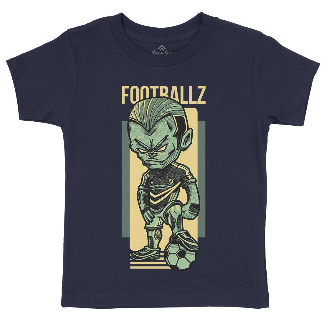Football Kids Organic Crew Neck T-Shirt Sport D779