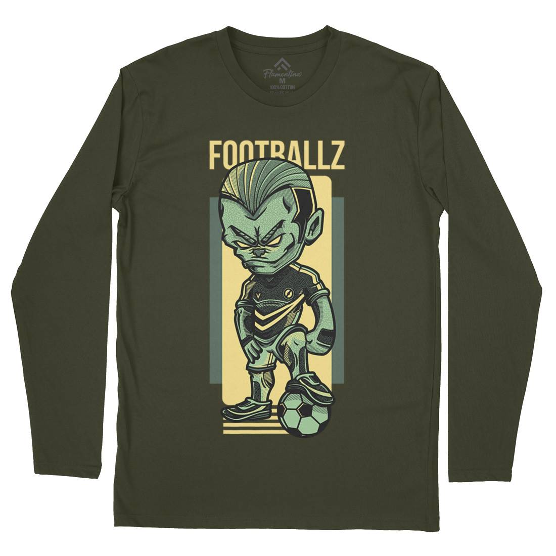 Football Mens Long Sleeve T-Shirt Sport D779