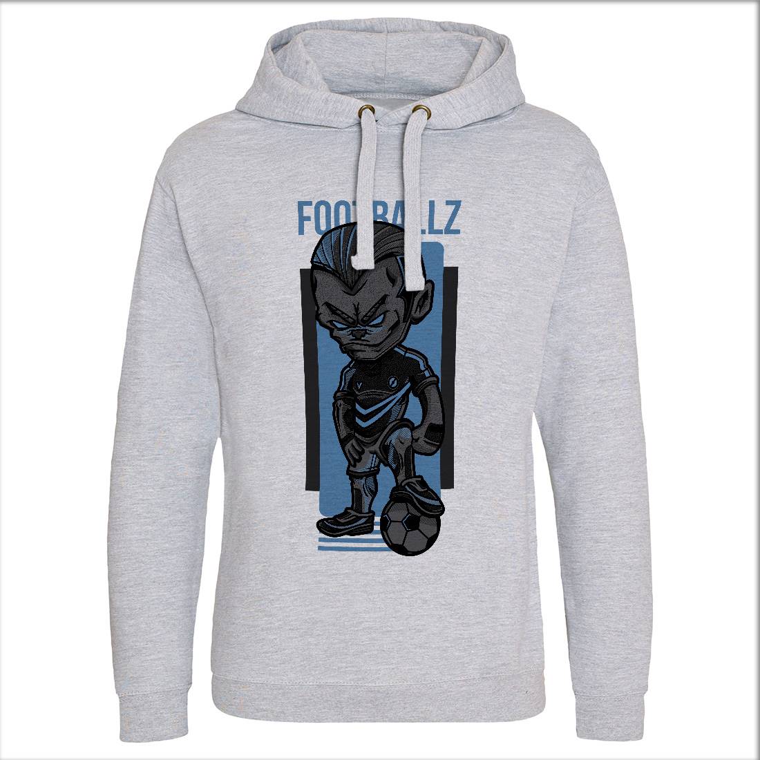 Football Mens Hoodie Without Pocket Sport D779