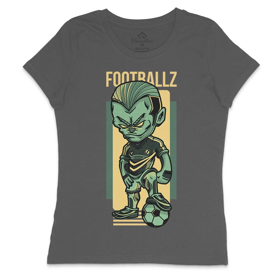 Football Womens Crew Neck T-Shirt Sport D779