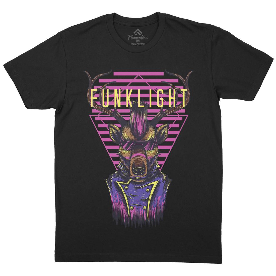 Funk Light Mens Crew Neck T-Shirt Animals D783