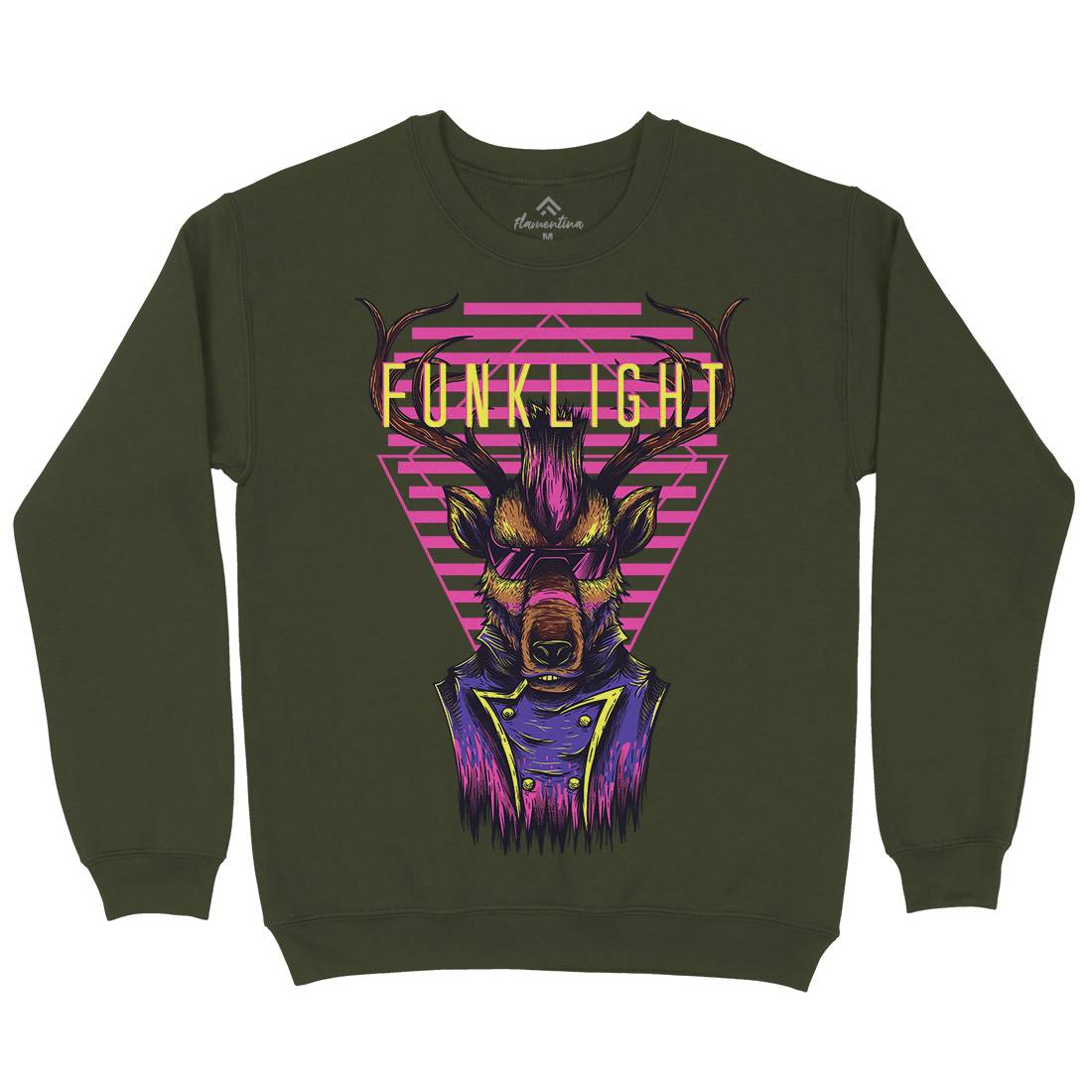 Funk Light Mens Crew Neck Sweatshirt Animals D783