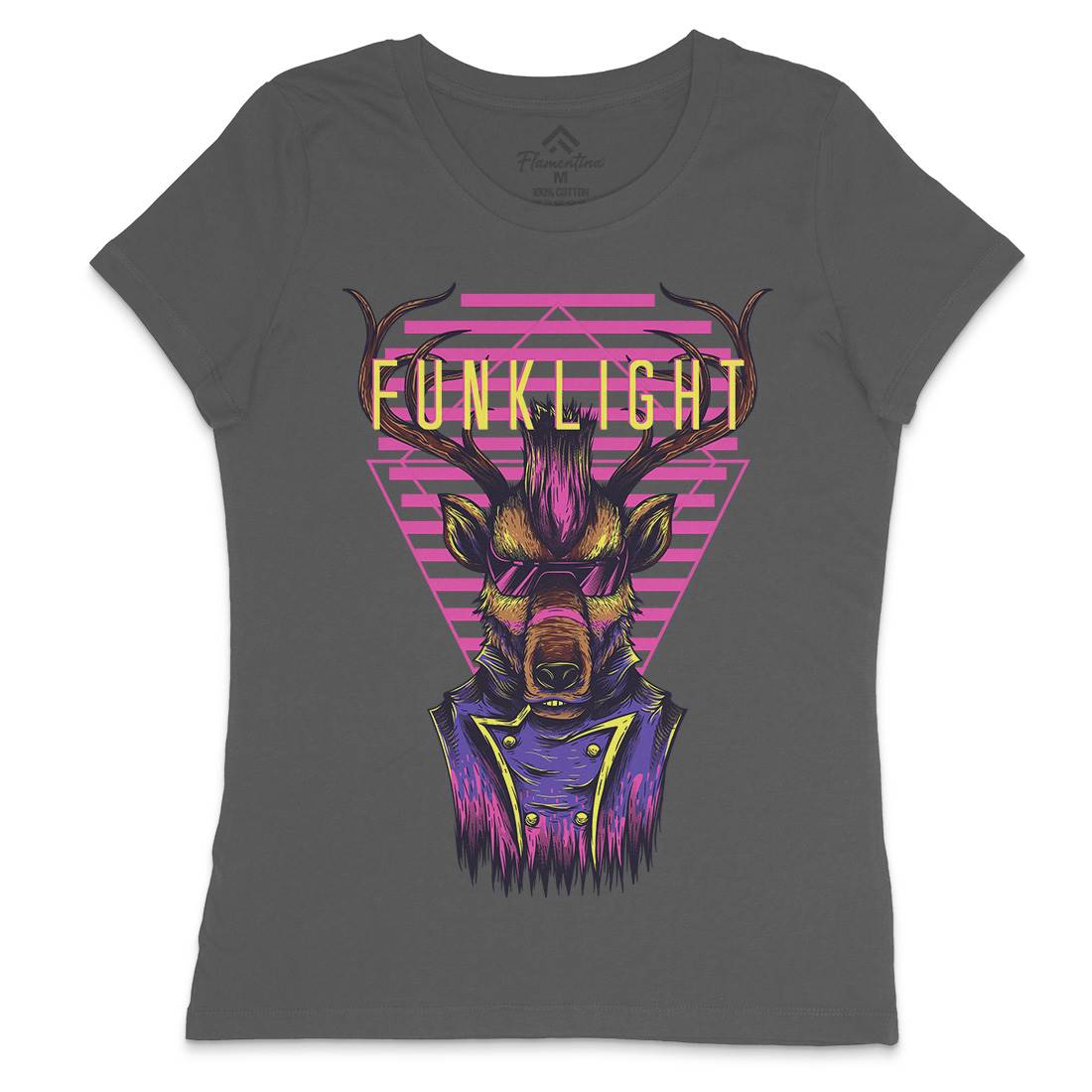 Funk Light Womens Crew Neck T-Shirt Animals D783