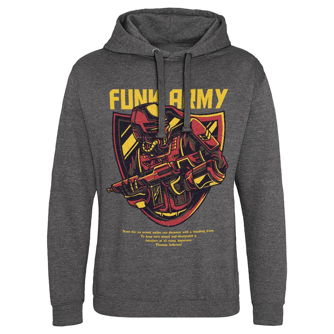 Funk Mens Hoodie Without Pocket Army D784