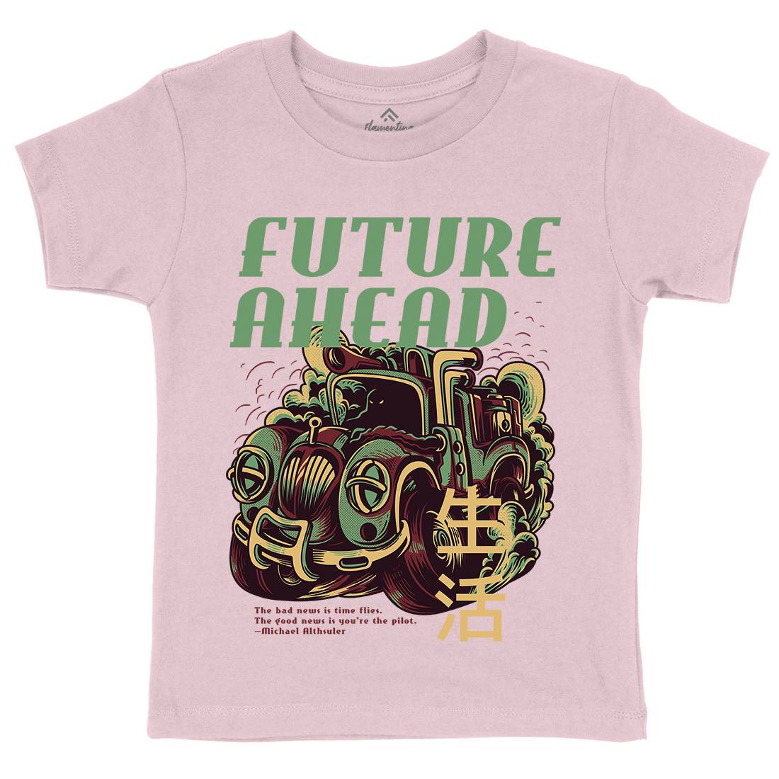 Future Ahead Kids Crew Neck T-Shirt Cars D787