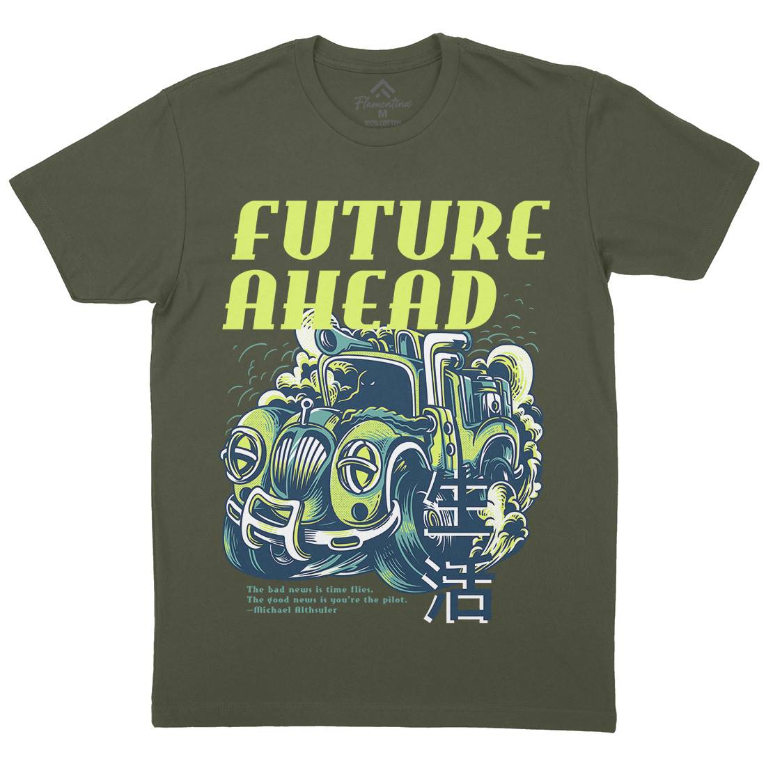 Future Ahead Mens Crew Neck T-Shirt Cars D787