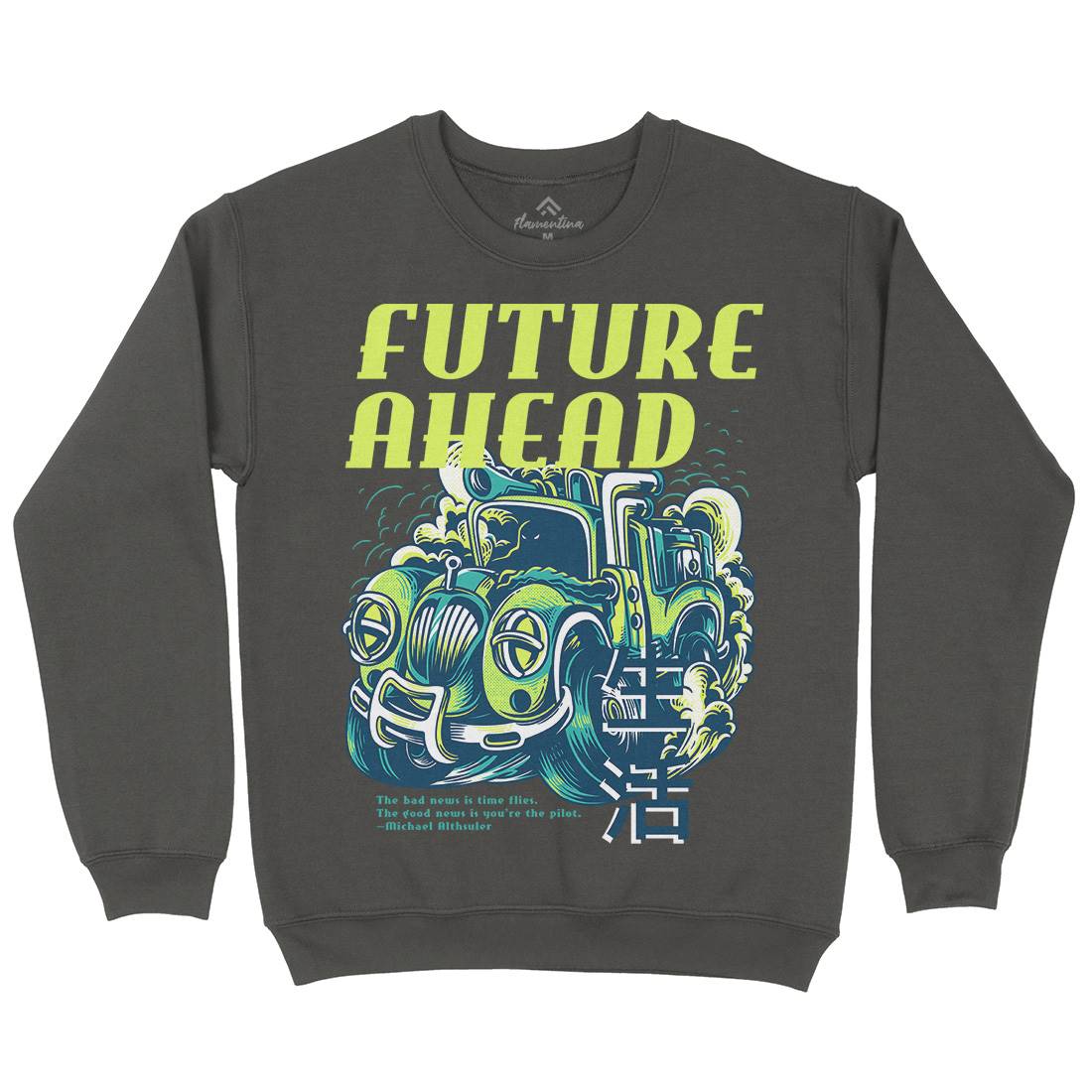 Future Ahead Kids Crew Neck Sweatshirt Cars D787