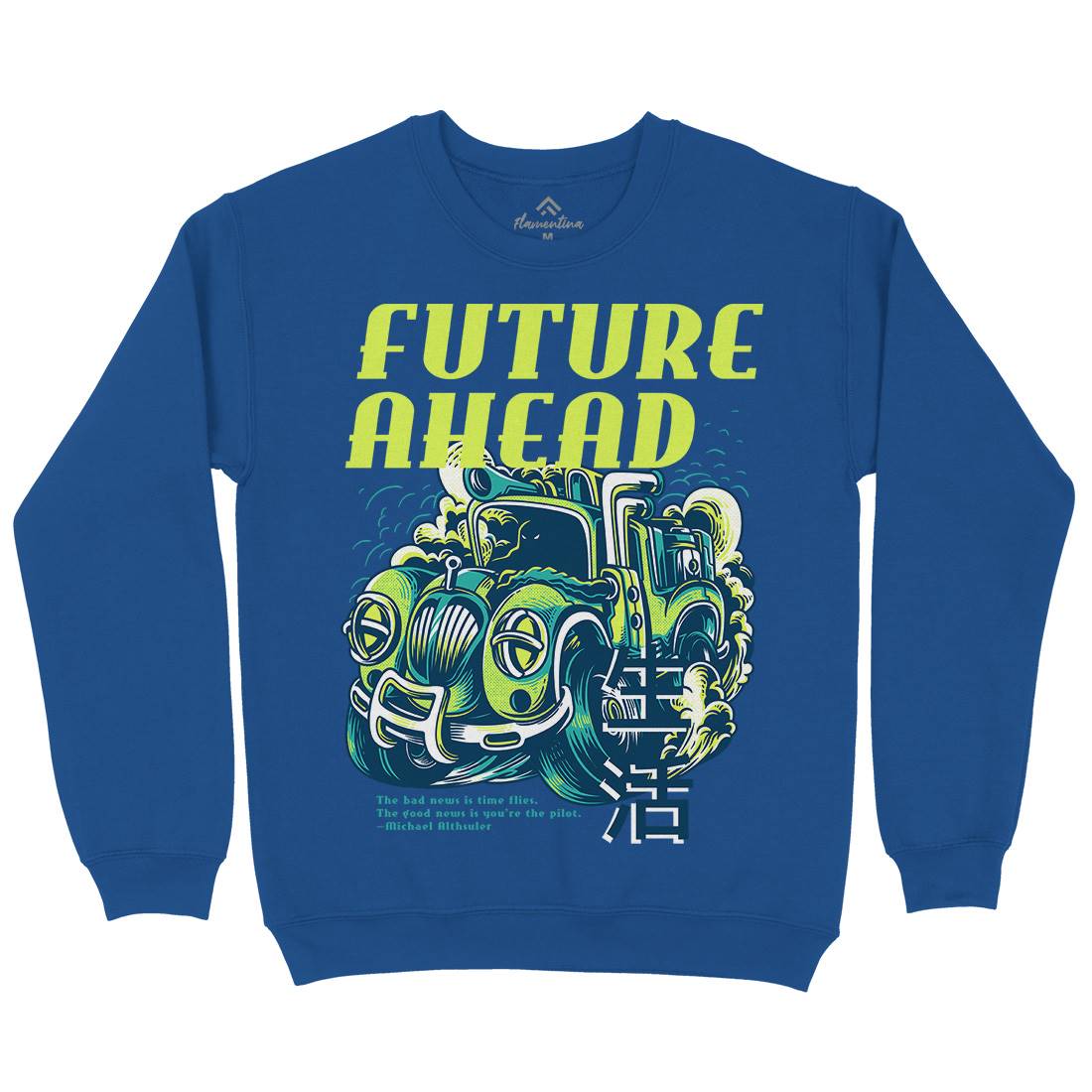 Future Ahead Mens Crew Neck Sweatshirt Cars D787