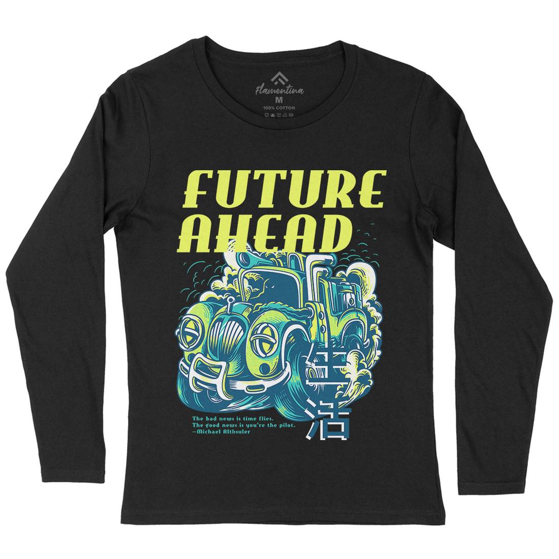 Future Ahead Womens Long Sleeve T-Shirt Cars D787