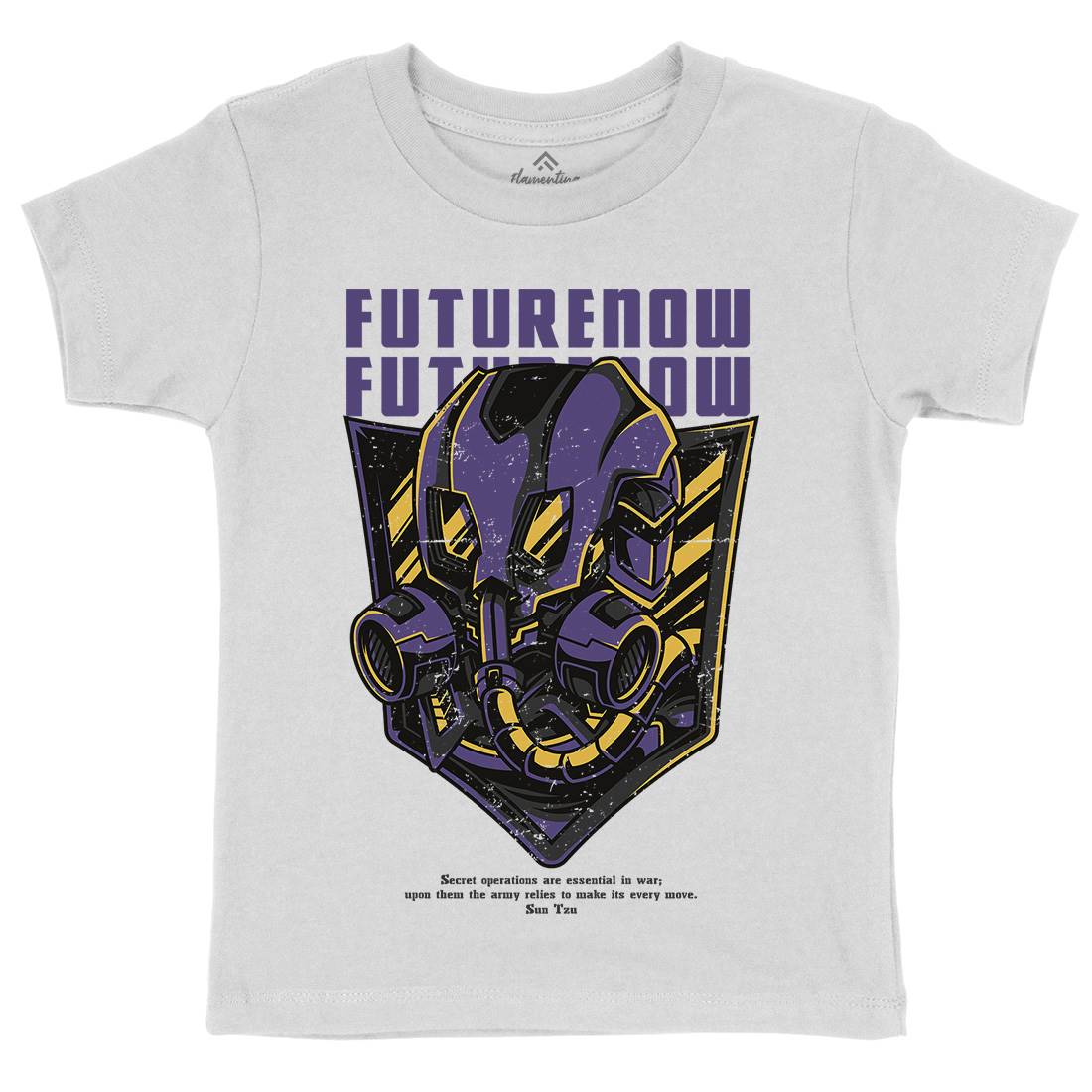 Future Now Kids Organic Crew Neck T-Shirt Army D788