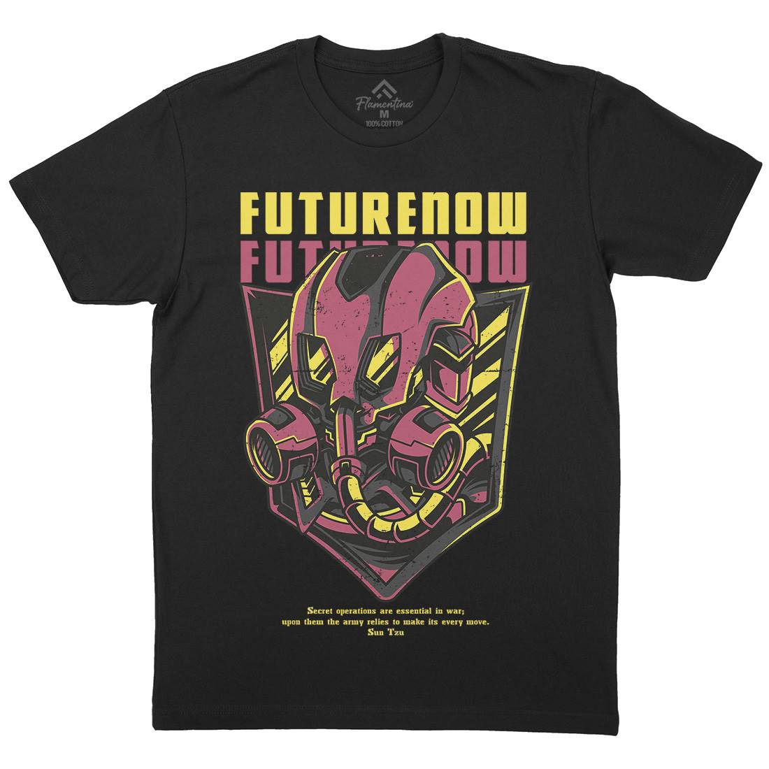 Future Now Mens Crew Neck T-Shirt Army D788