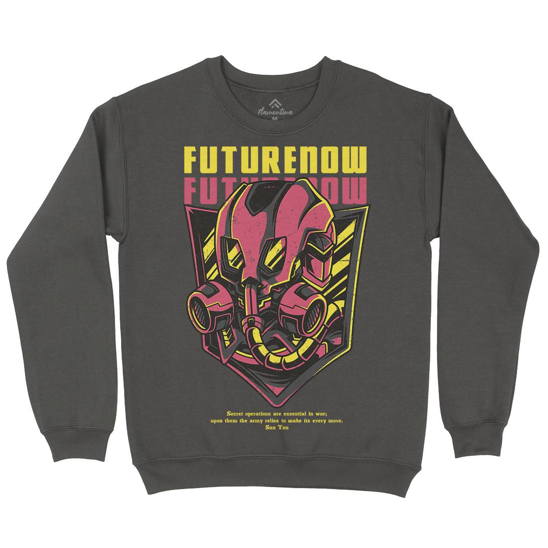 Future Now Kids Crew Neck Sweatshirt Army D788