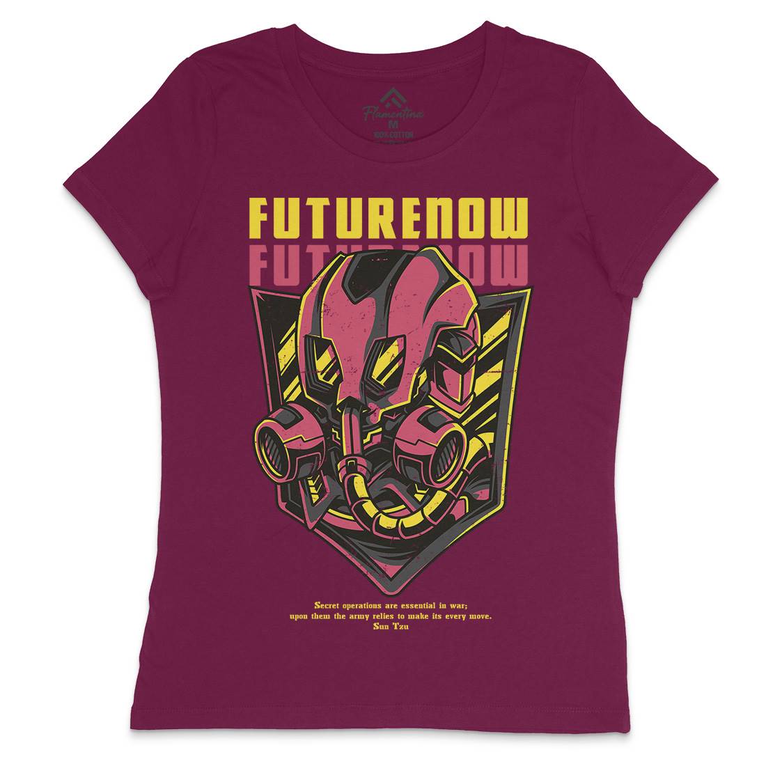 Future Now Womens Crew Neck T-Shirt Army D788