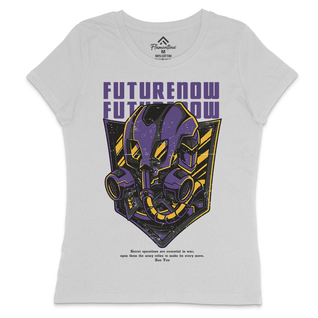 Future Now Womens Crew Neck T-Shirt Army D788