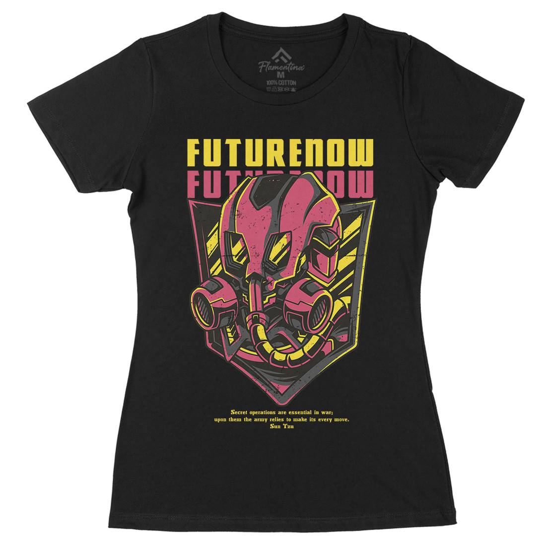 Future Now Womens Organic Crew Neck T-Shirt Army D788