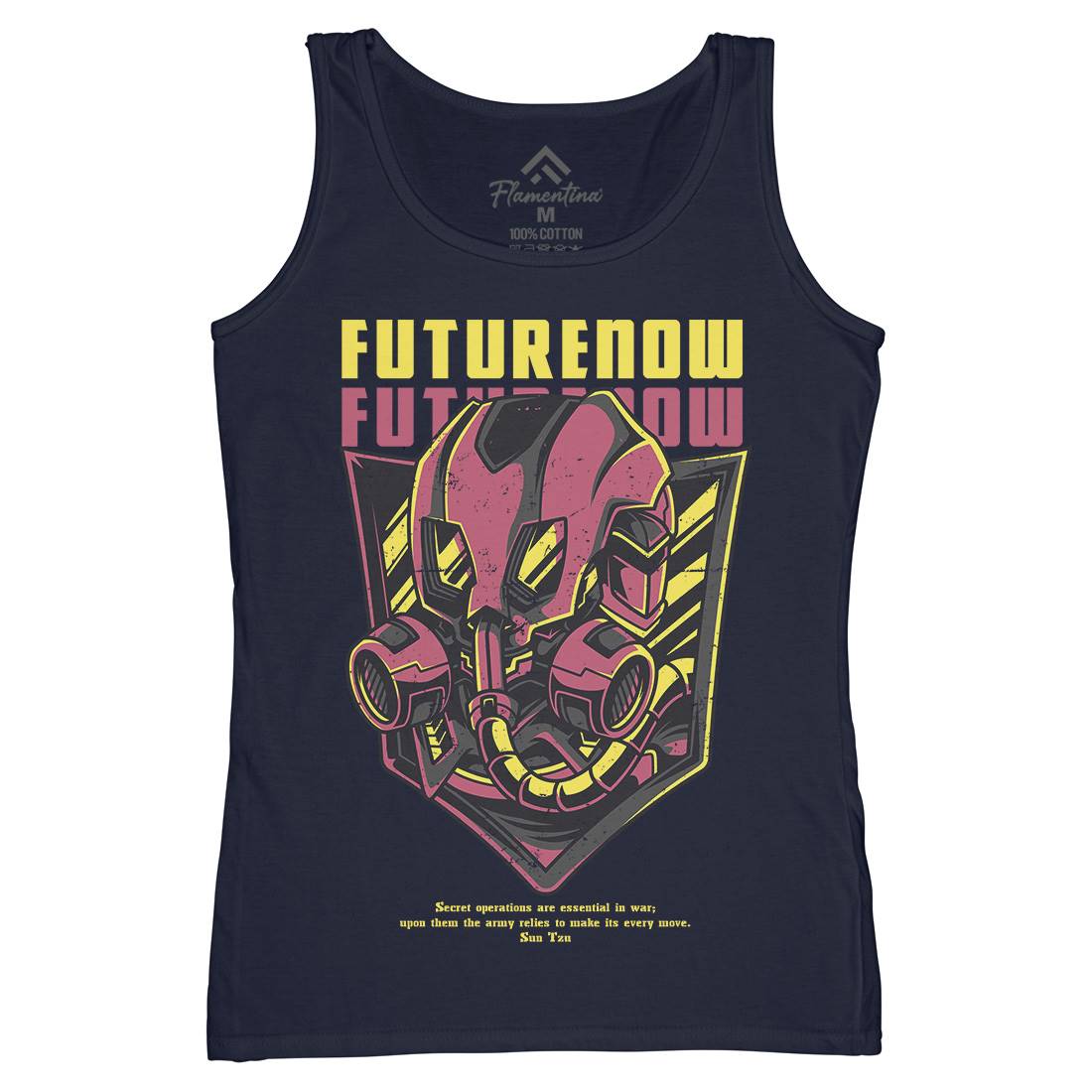 Future Now Womens Organic Tank Top Vest Army D788