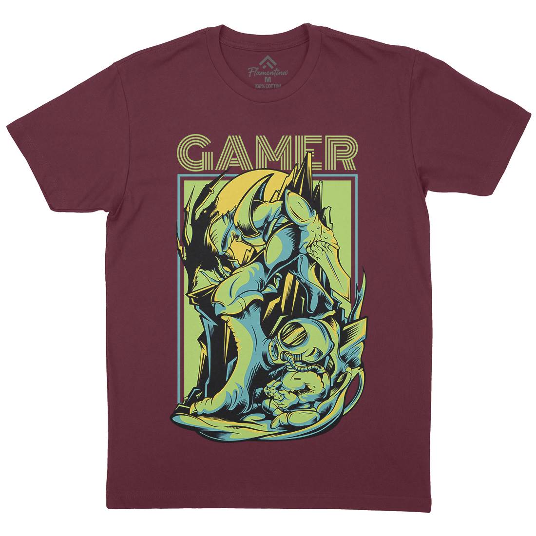 Gamer Mens Crew Neck T-Shirt Geek D789