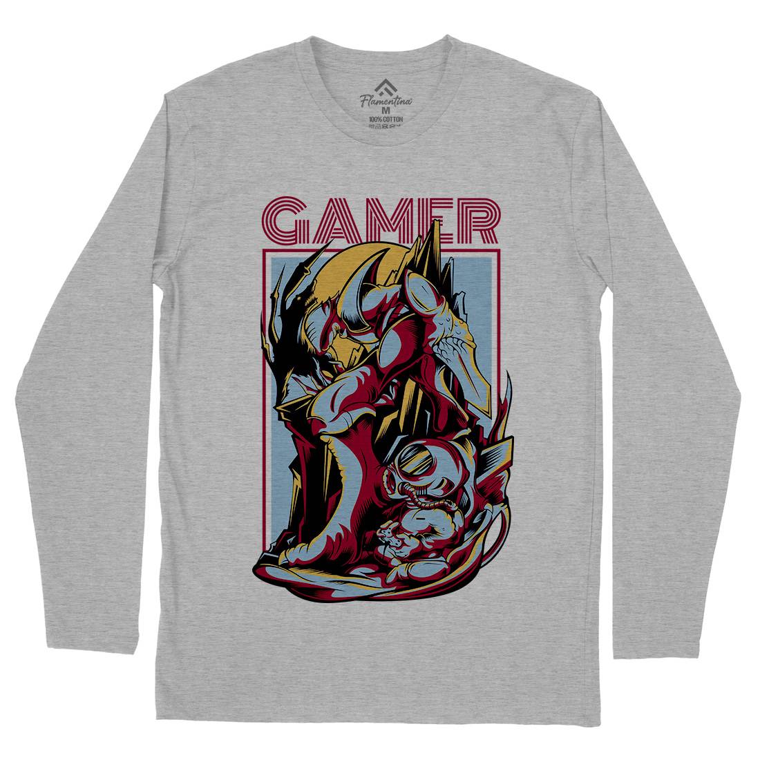Gamer Mens Long Sleeve T-Shirt Geek D789