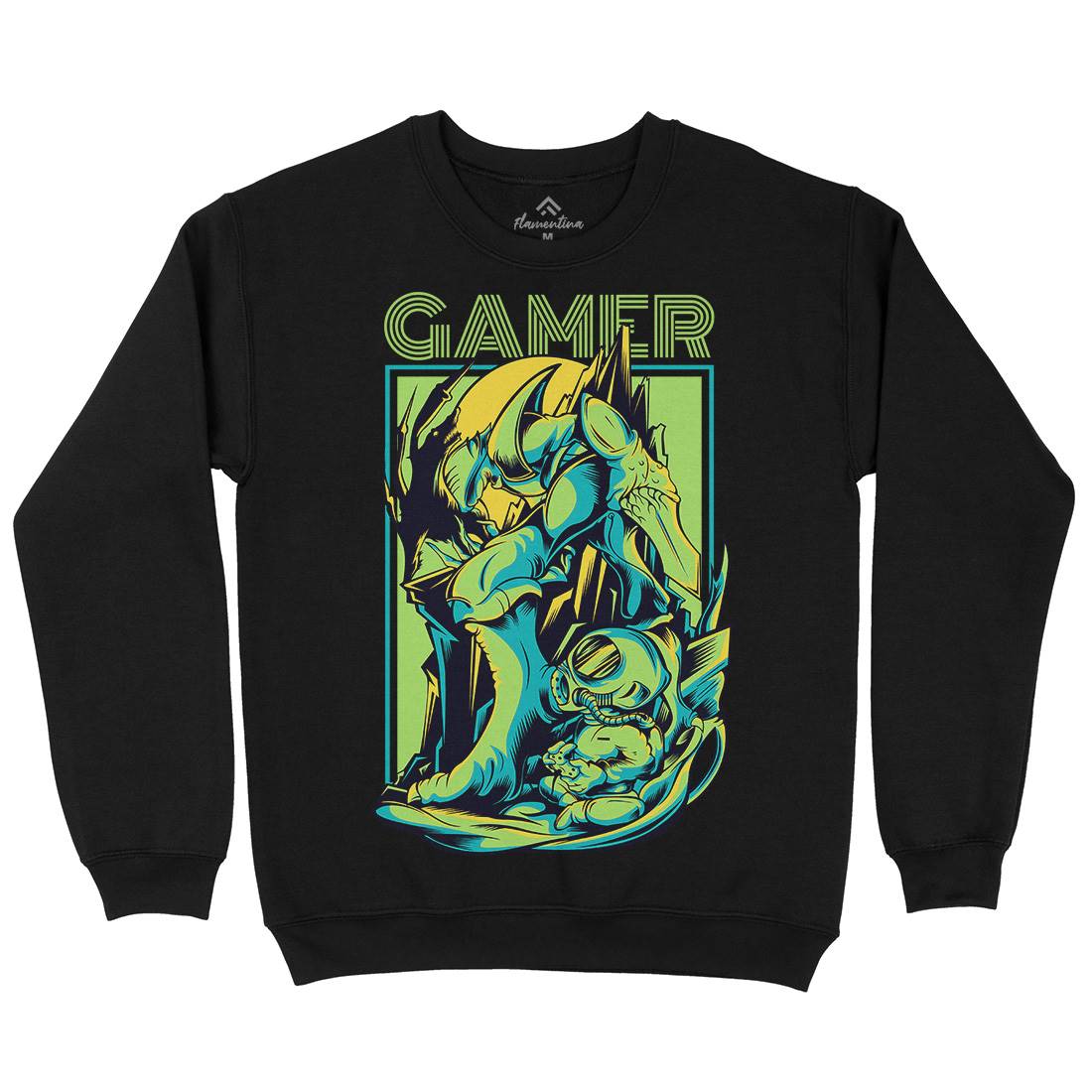 Gamer Kids Crew Neck Sweatshirt Geek D789