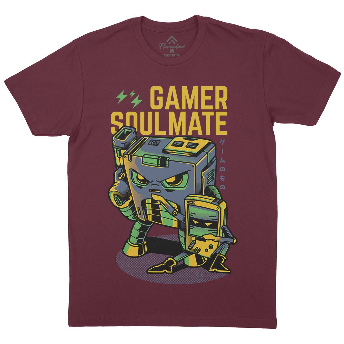 Gamer Soulmate Mens Crew Neck T-Shirt Geek D790