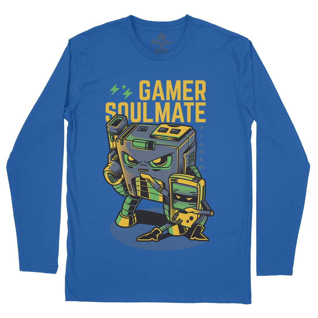 Gamer Soulmate Mens Long Sleeve T-Shirt Geek D790