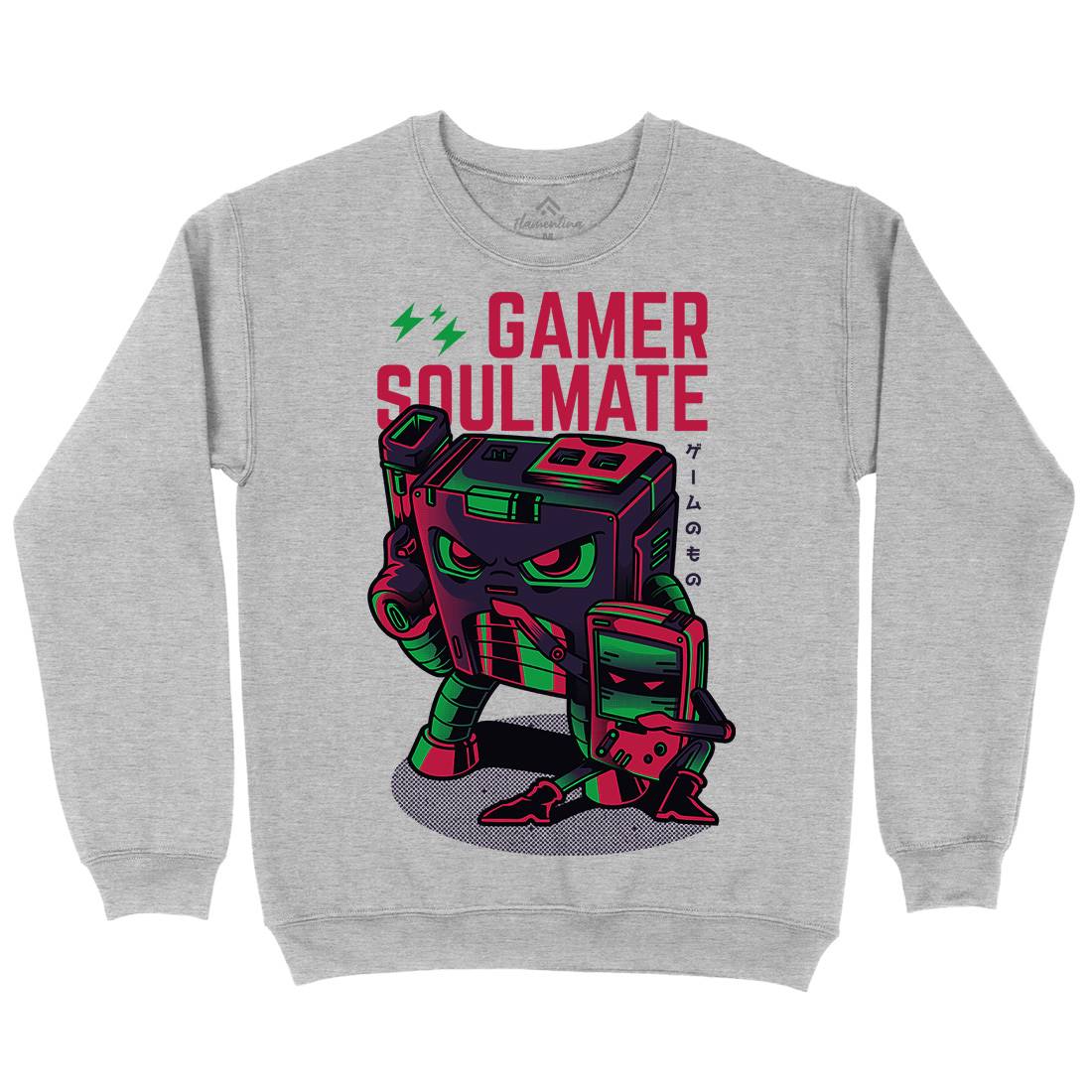 Gamer Soulmate Mens Crew Neck Sweatshirt Geek D790