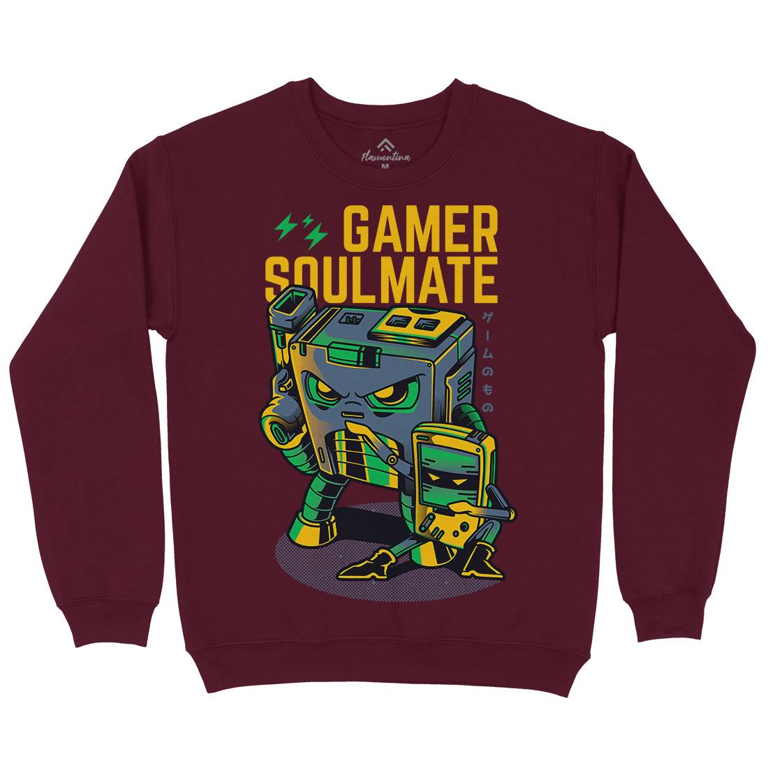 Gamer Soulmate Mens Crew Neck Sweatshirt Geek D790