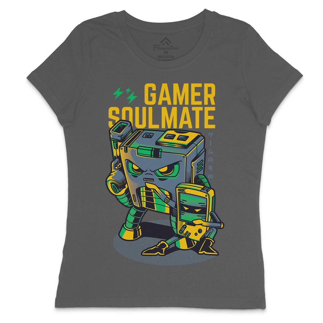 Gamer Soulmate Womens Crew Neck T-Shirt Geek D790