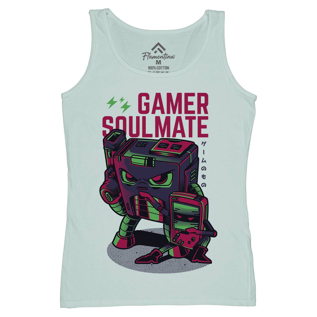 Gamer Soulmate Womens Organic Tank Top Vest Geek D790