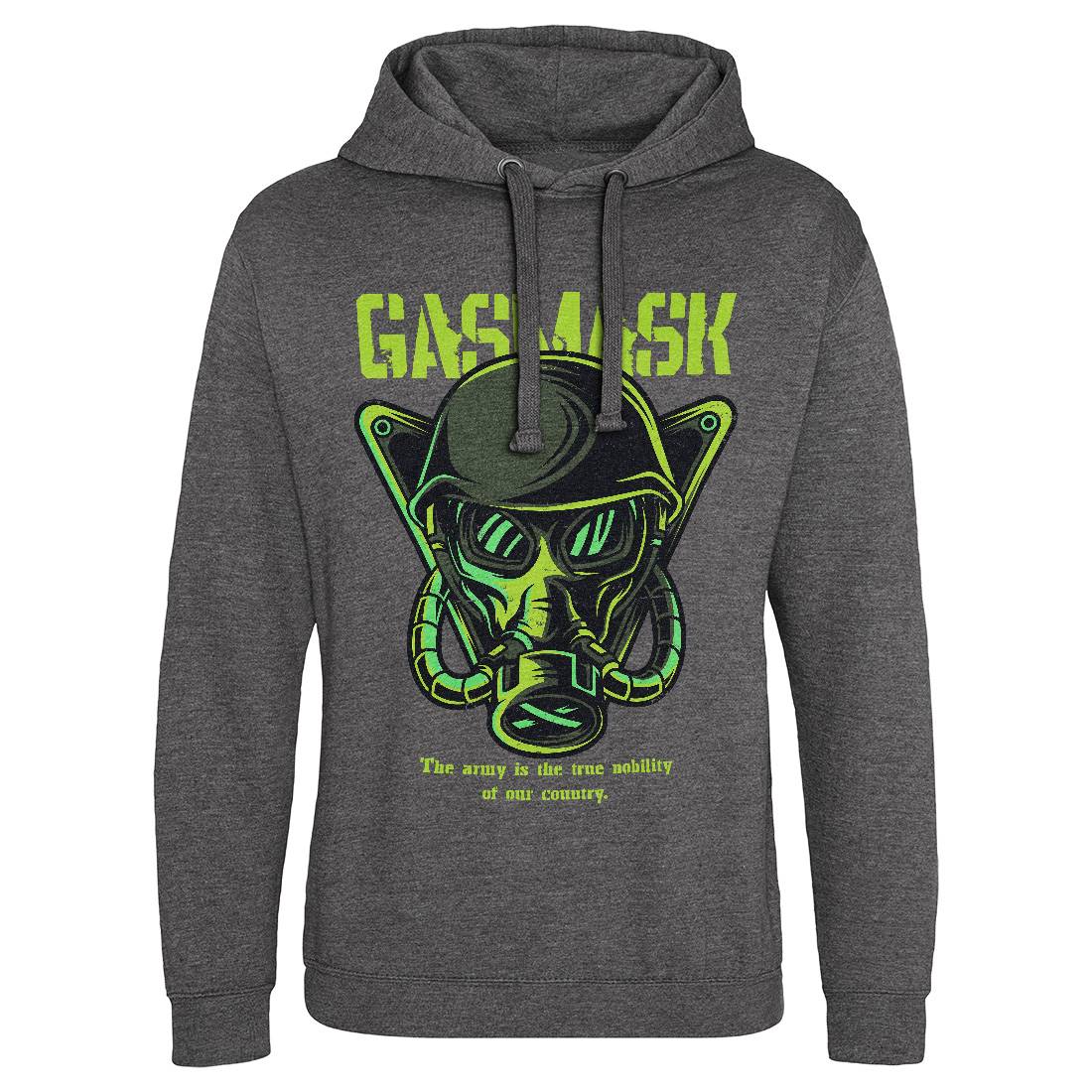 Mask Mens Hoodie Without Pocket Army D791