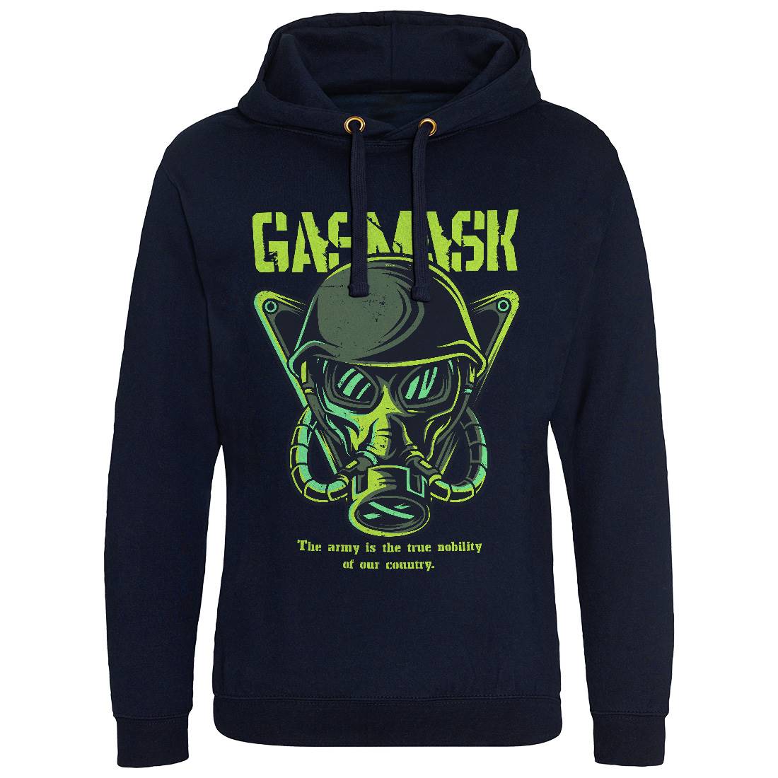 Mask Mens Hoodie Without Pocket Army D791