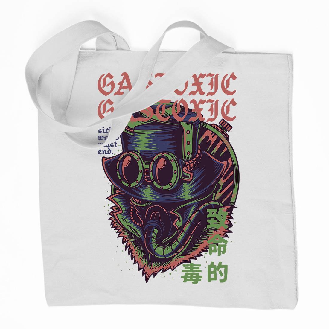 Gas Toxic Organic Premium Cotton Tote Bag Steampunk D792