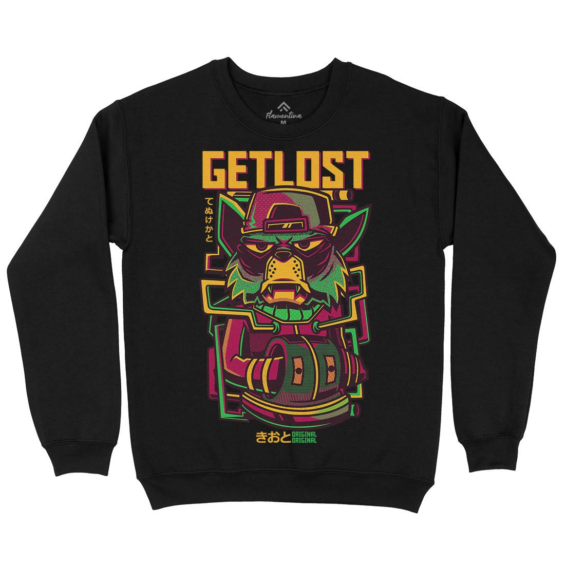 Get Lost Kids Crew Neck Sweatshirt Animals D793