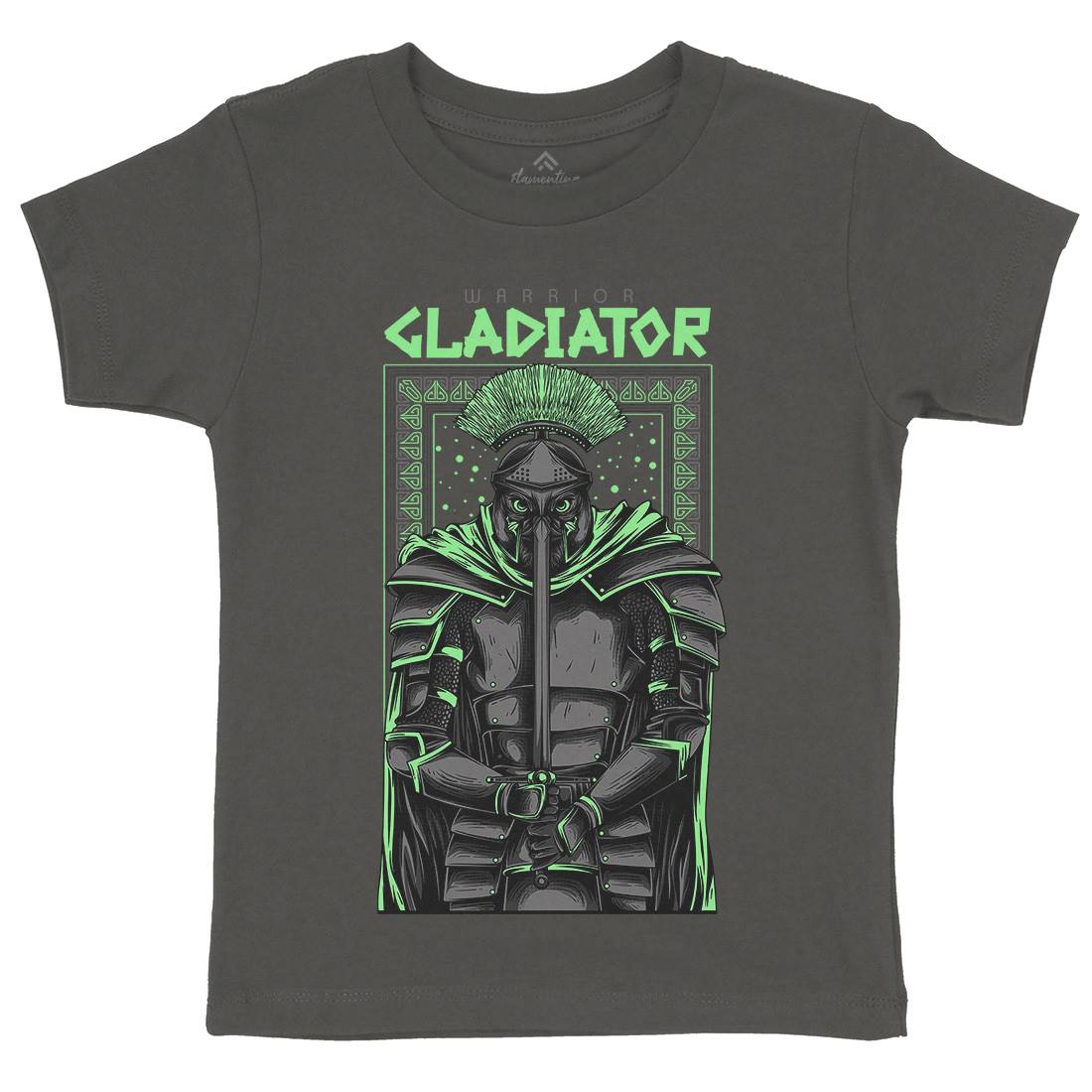 Gladiator Kids Crew Neck T-Shirt Warriors D794