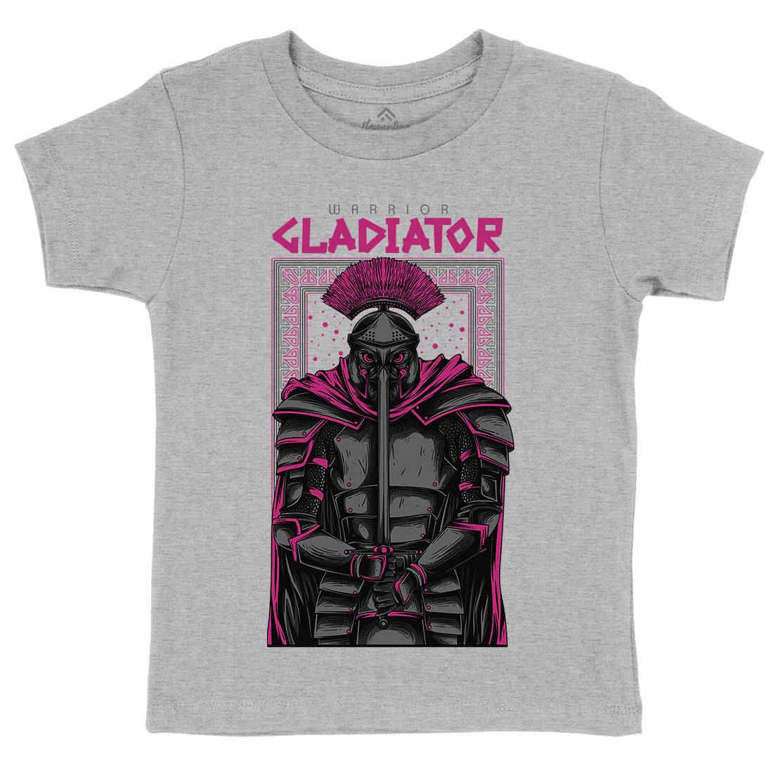 Gladiator Kids Crew Neck T-Shirt Warriors D794