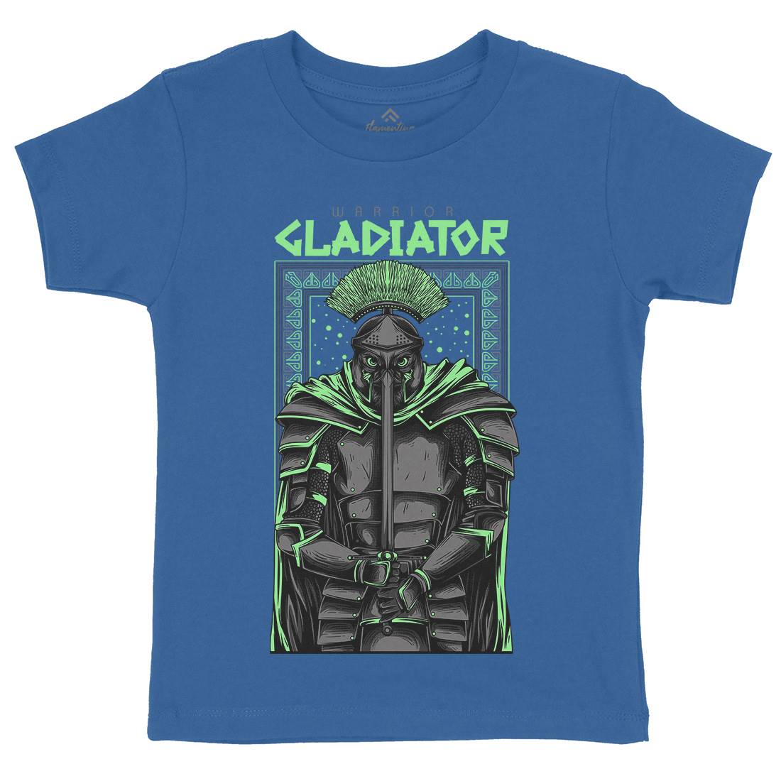 Gladiator Kids Organic Crew Neck T-Shirt Warriors D794