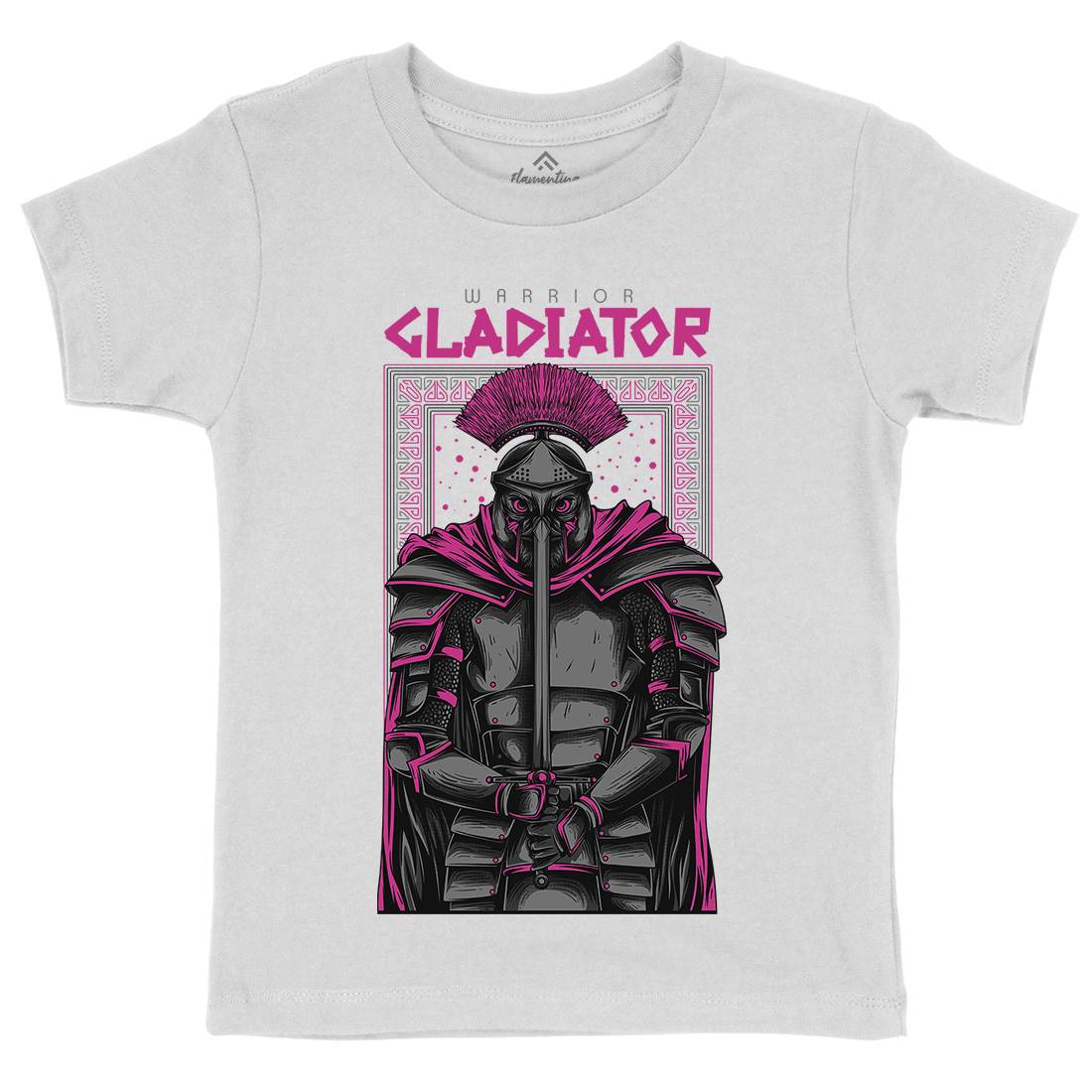 Gladiator Kids Organic Crew Neck T-Shirt Warriors D794