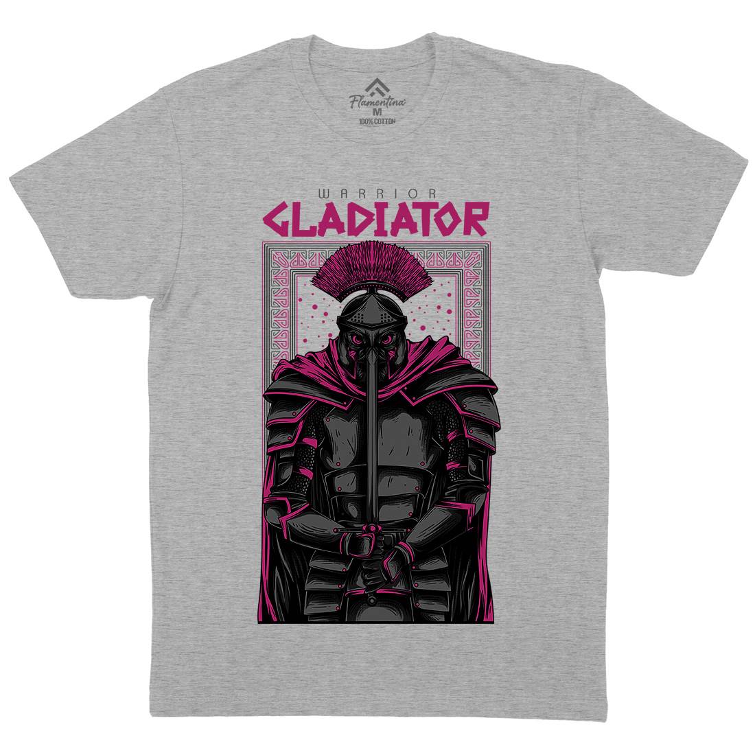 Gladiator Mens Crew Neck T-Shirt Warriors D794