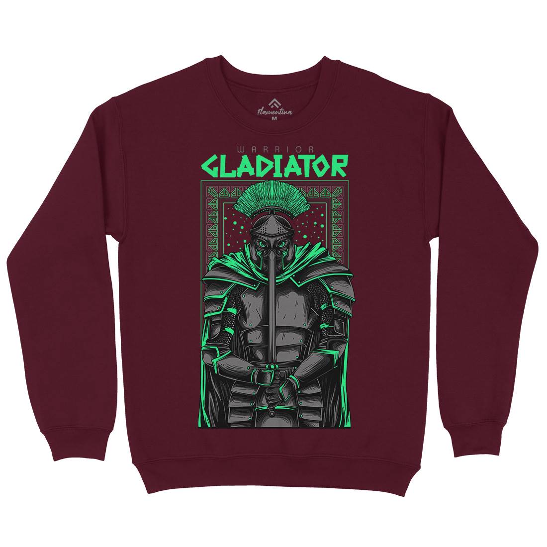 Gladiator Mens Crew Neck Sweatshirt Warriors D794