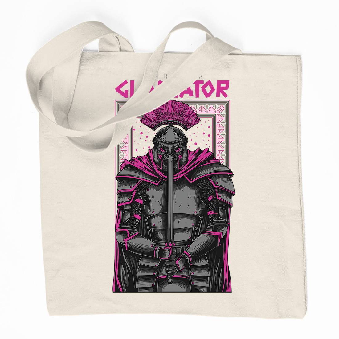 Gladiator Organic Premium Cotton Tote Bag Warriors D794