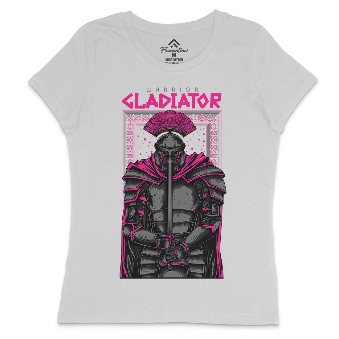 Gladiator Womens Crew Neck T-Shirt Warriors D794