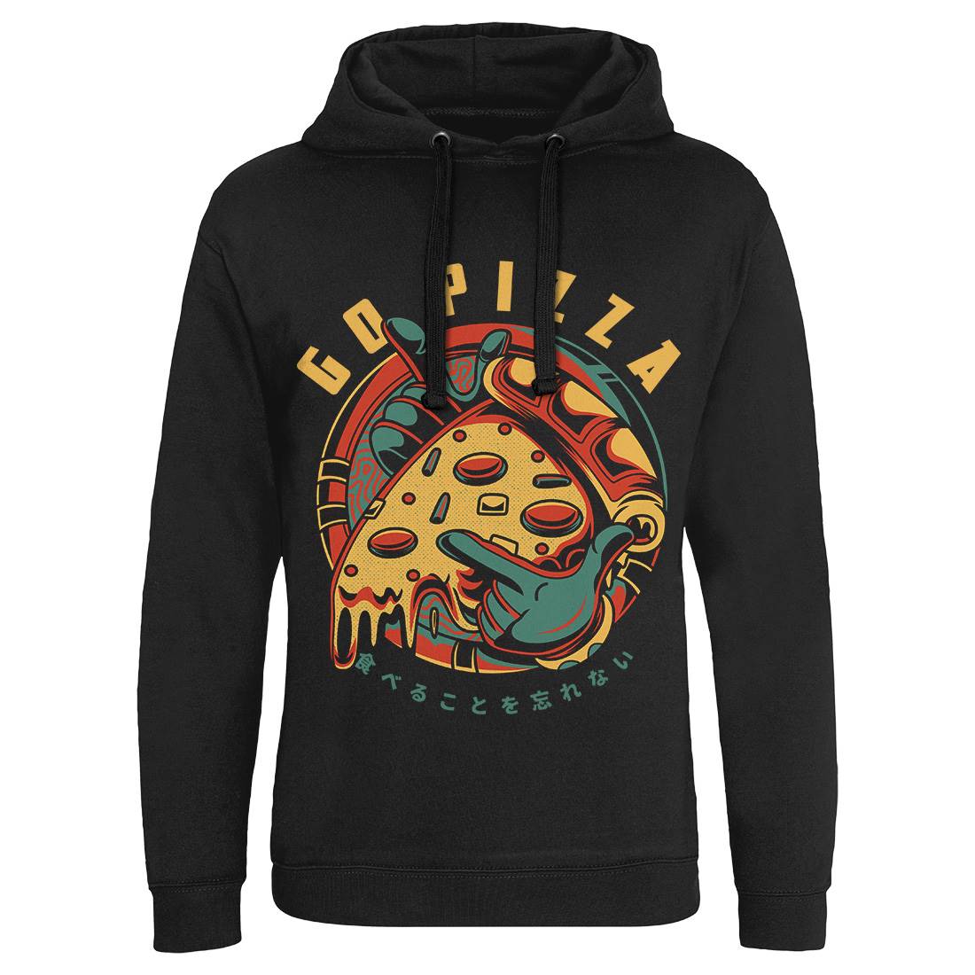 Go Pizza Mens Hoodie Without Pocket Food D795